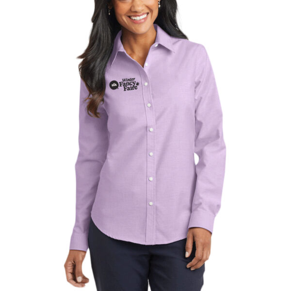 Port Authority - Women's SuperPro Oxford Shirt - Embroidered Logo Thumbnail