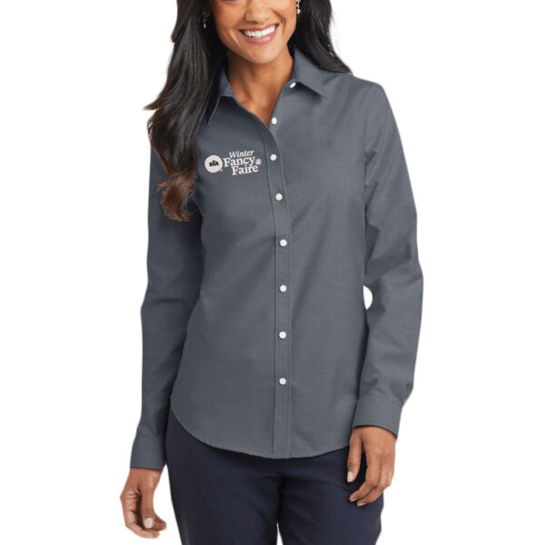 Port Authority - Women's SuperPro Oxford Shirt - Embroidered Logo Thumbnail