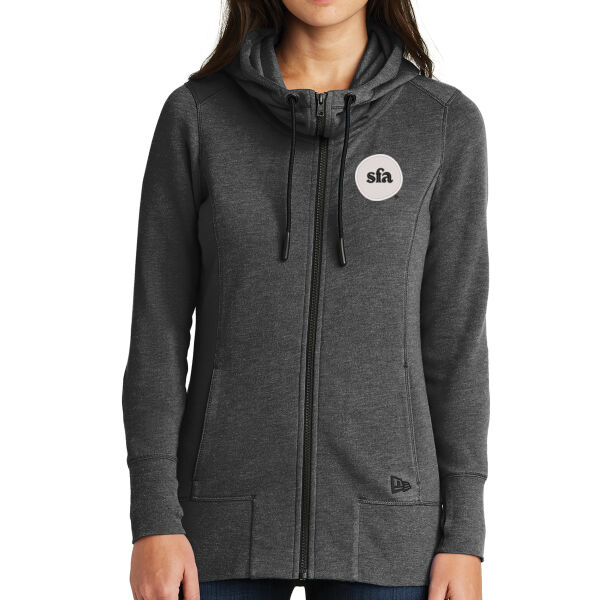 New Era - Women's Tri-Blend Fleece Full-Zip Hoodie - Embroidered Logo Thumbnail