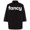 Ten Pearl Button Black Chef Coat Thumbnail